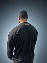 Load image into Gallery viewer, Crewneck Sweatshirt Black &amp; Gold  Metal Edition
